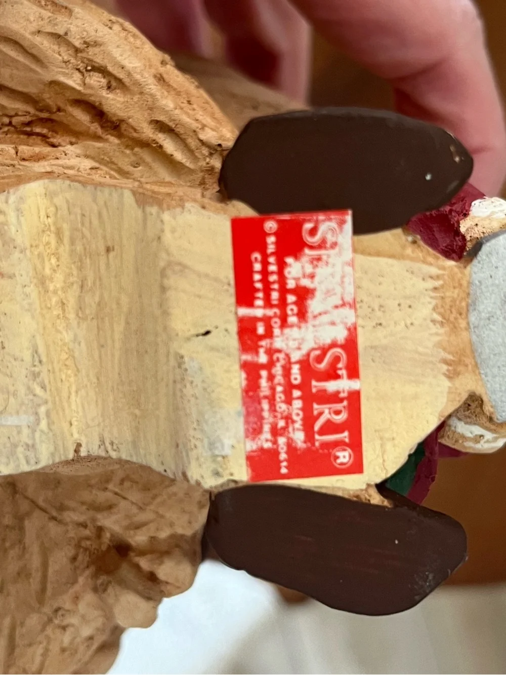 vintage Silvestri carved resin Santa figurine